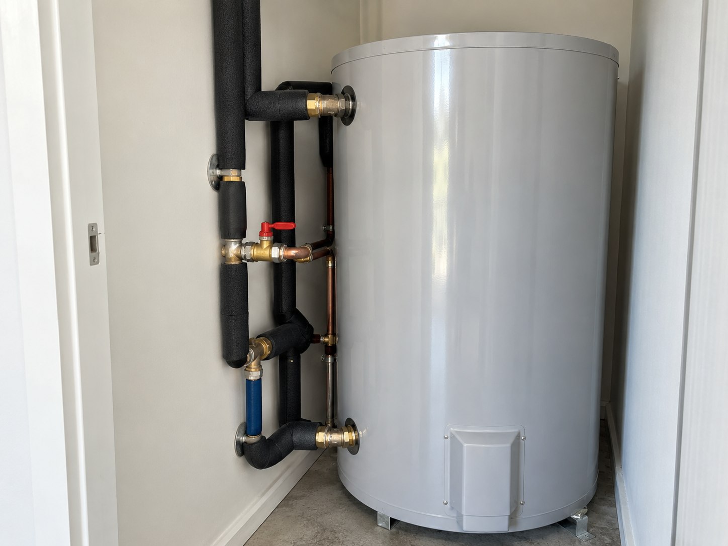 Illustrative hot-water system in a Hobart property